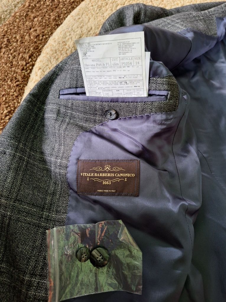 Sacou nou Suitsupply, mărimea 48