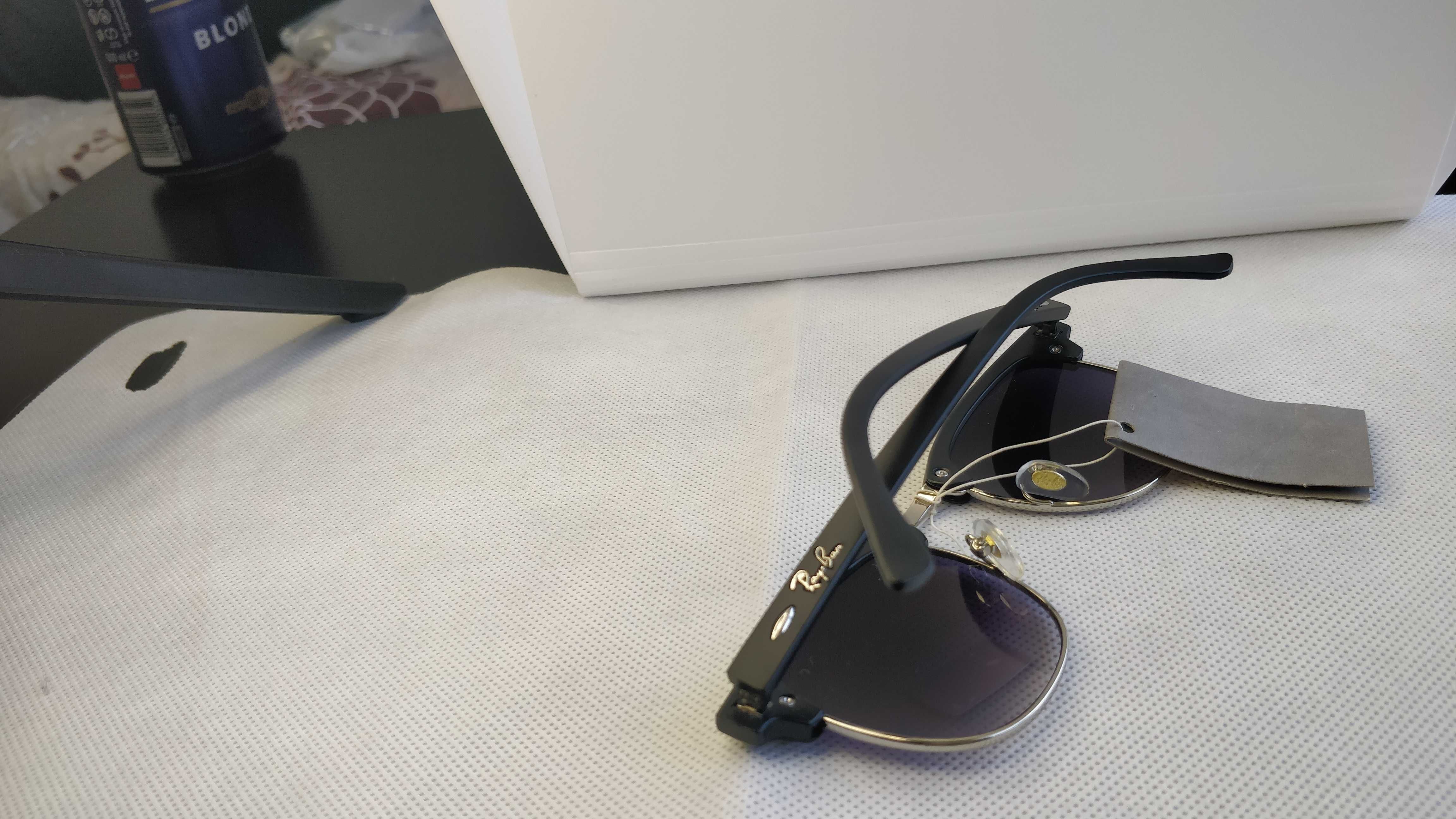 Ochelari de soare RAY BAN RB 3016 CLUBMASTER lentila mov