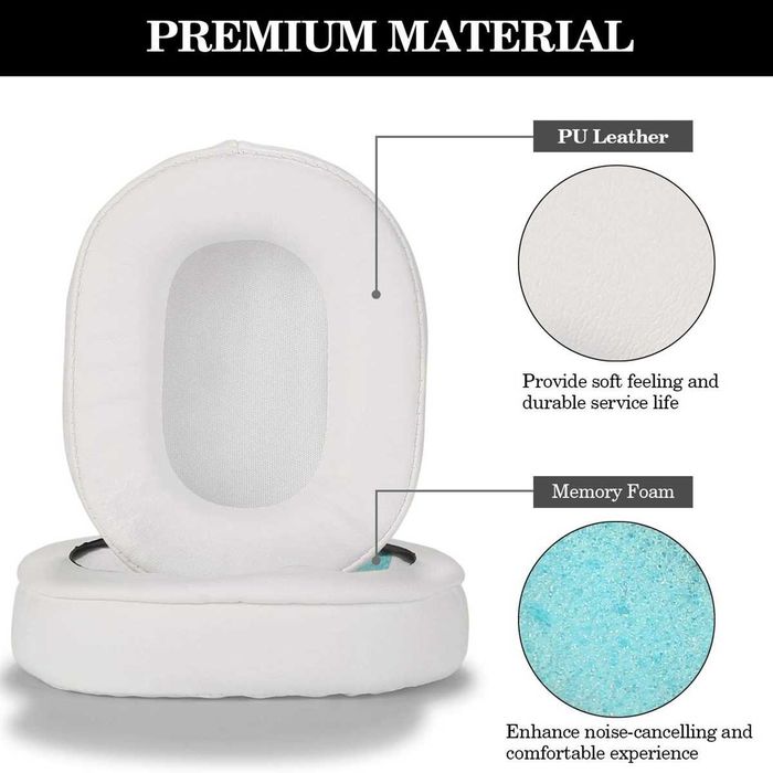 Set 2 bureti pentru casti Audio-Technica ATH M50X M50 M40X M30 M20 M10