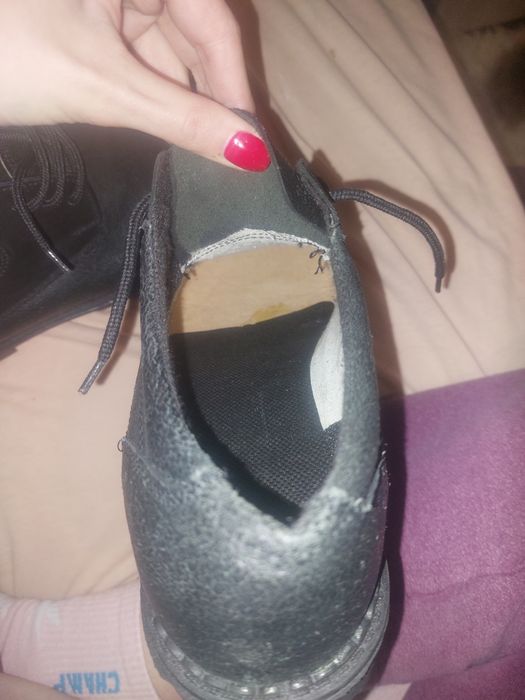 Черни ниски кожени обувки 40 номер