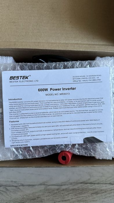 Invertor auto 600W – Perfect pentru camping