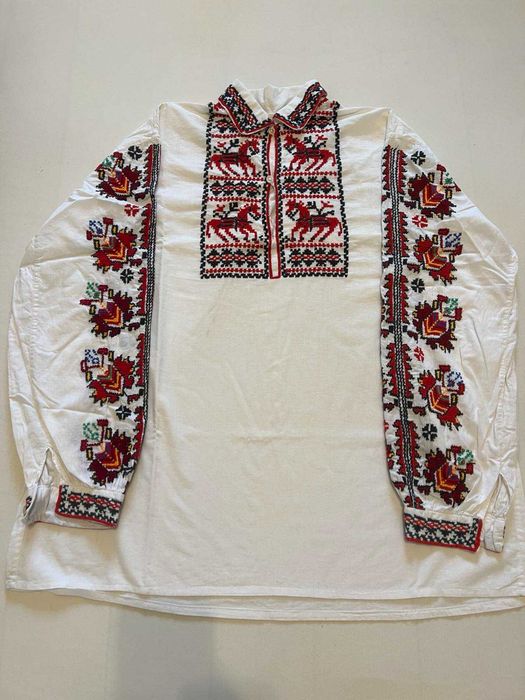 Автентична мъжка риза към народна носия