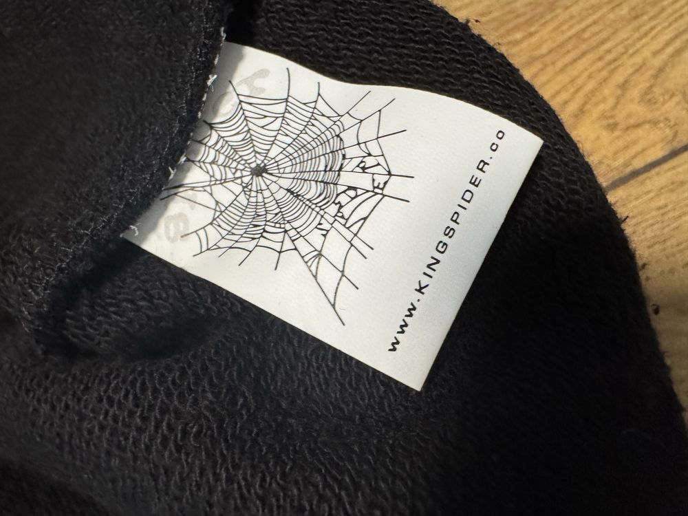 sp5der Embroidered Logo Black Shorts