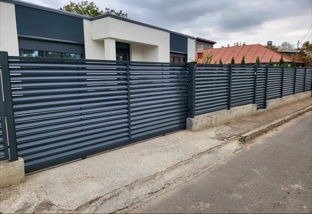 Construim garduri stil jaluzea sipca metalica tabla cutata