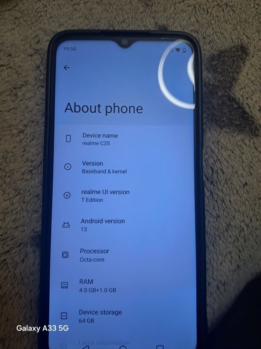 Продавам телефон  realmi c 35