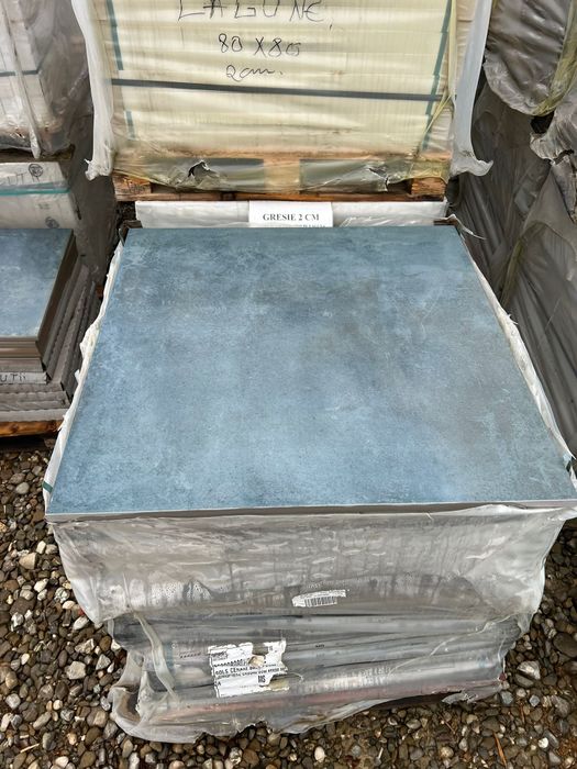 Gresie 2 cm 80X80 LAGUNA nuanta turcoaz