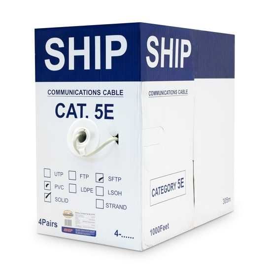 Кабель сетевой SHIP D155-P Cat.5e SF/UTP 30В PVC дважды экран внутренн
