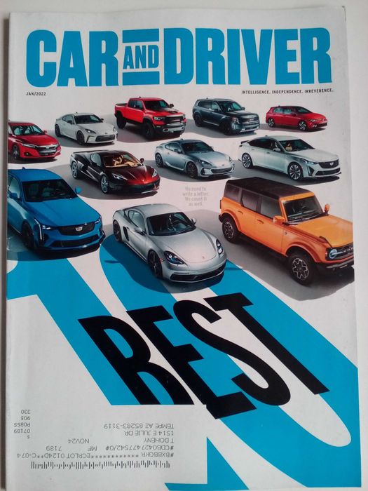 Колекция списания за автомобили Car & Driver Motor Trend Road & Track