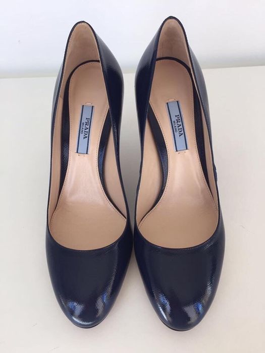 Pantofi PRADA, bleumarin, Made in Italy
