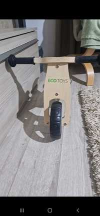 Bicicleta de echilibru din lemn cu roti EVA Ecoto