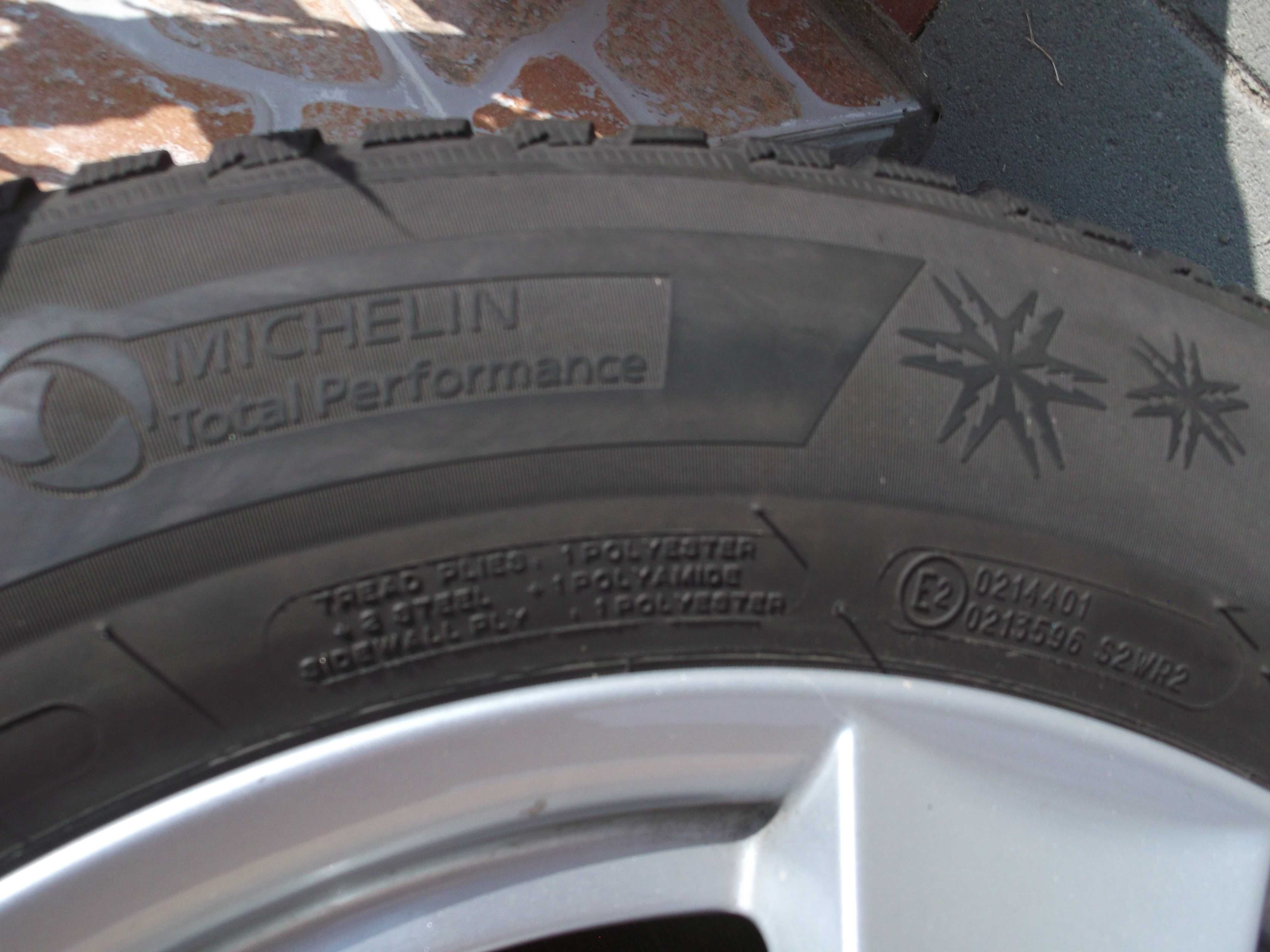 4x Jante Aliaj de 7,5x17", 5x112, ET-40 cu Anvelope Iarna Michelin