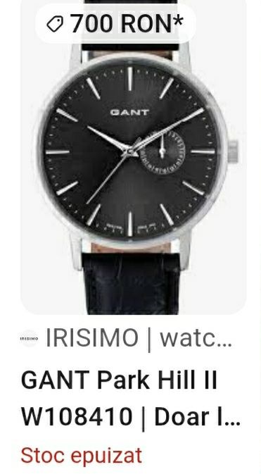 Ceas de mana barbatesc GANT