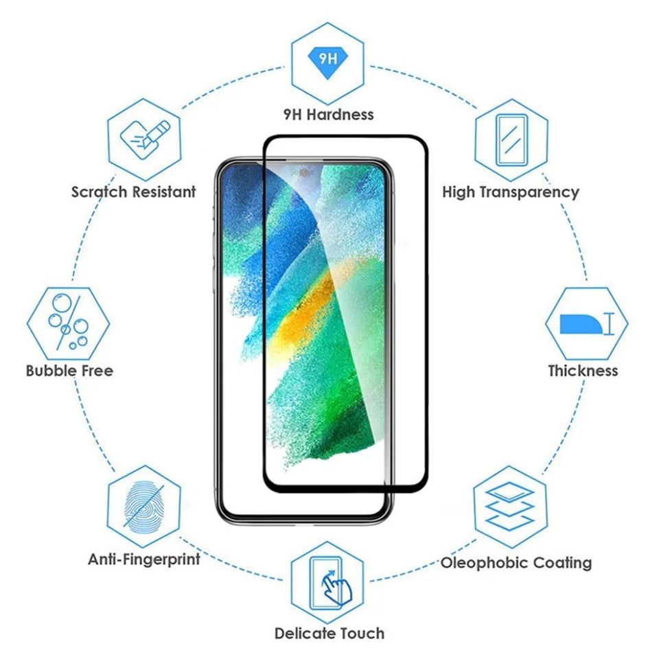5D Стъклен протектор за дисплей за Samsung Galaxy S21FE