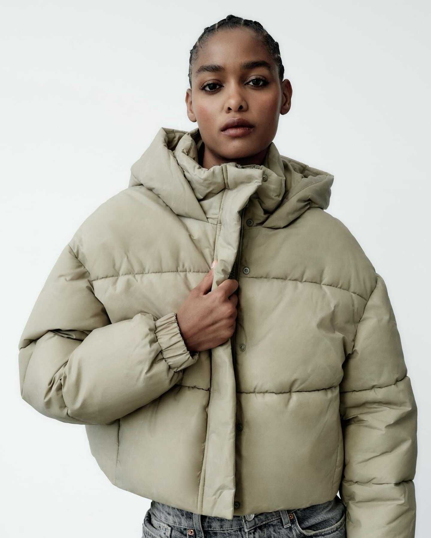 Ново пухено яке Zara, S