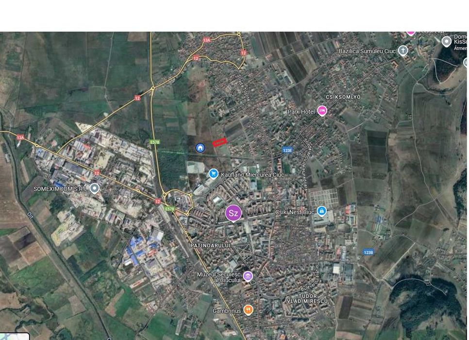 Teren intravilan in zona exceptionala al municipiului Miercurea Ciuc