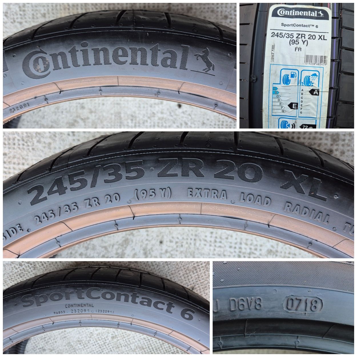 O bucată 245/35 R20 vară - una Continental