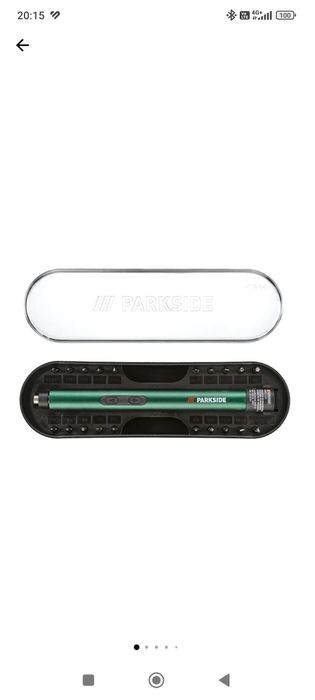 Șurubelniță electrică de precizie Parkside cu 20 biți