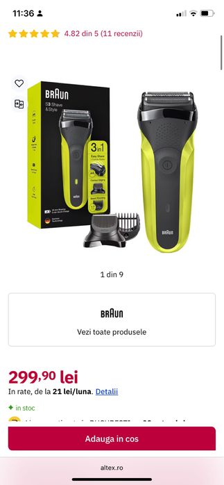 Masina barbierit Braun