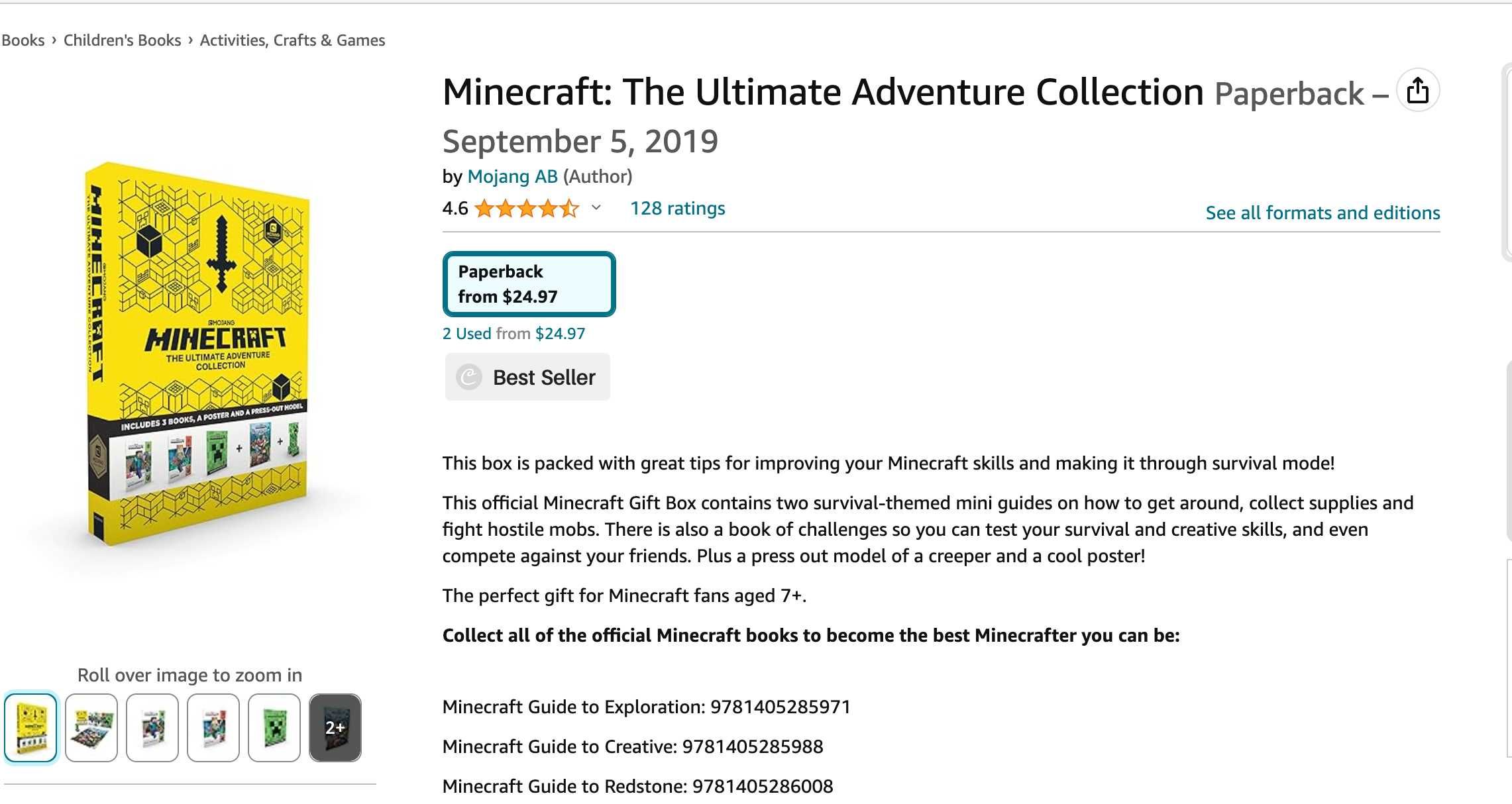 Minecraft: The Ultimate Adventure Collection Paperback