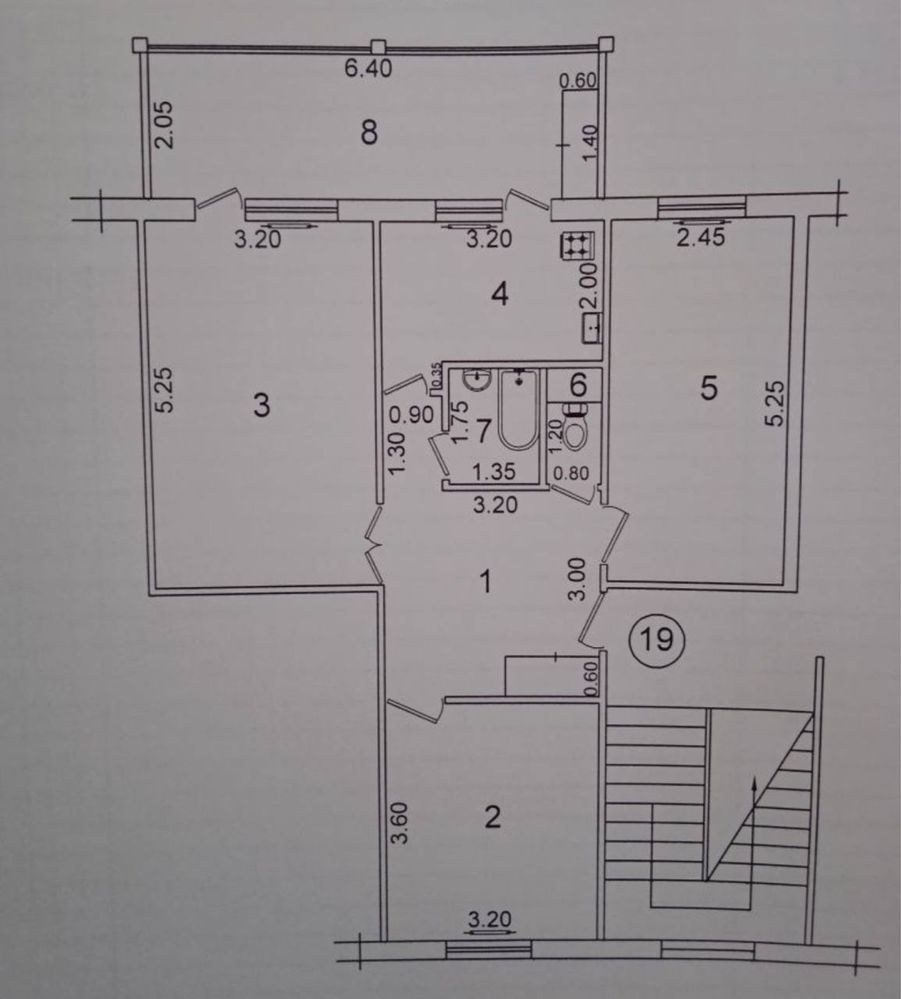Продам квартиру Карасу 1 конечка Миллениум возле речки 3/5/5 без ремон