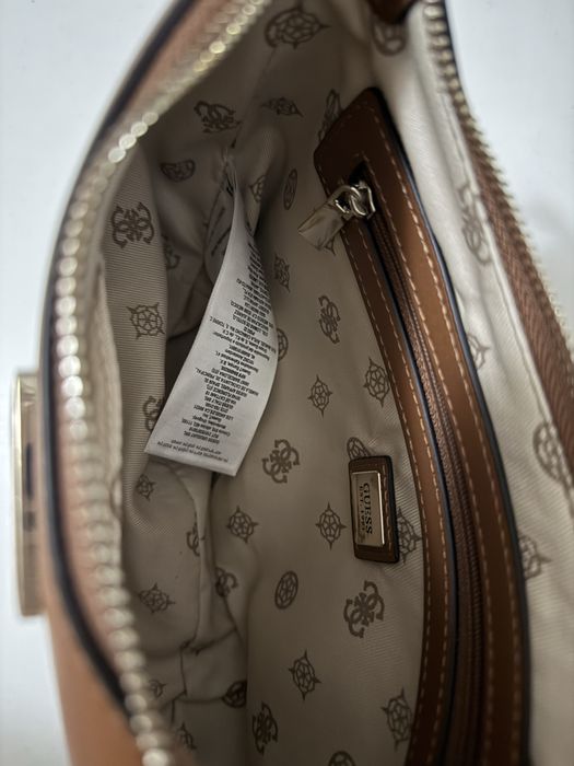 Geanta orginala Guess Brown