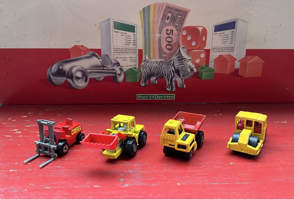 MATCHBOX лот от 4 броя моделчета строителна техника Made in England