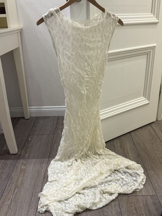 Длинное прозрачное платье