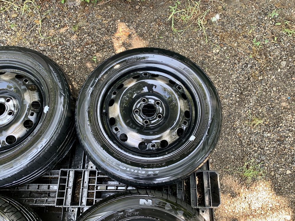 4бр.Оригинални железни джанти 15цола 5x100+ГУМИ за Vw,Audi,Skoda,Seat