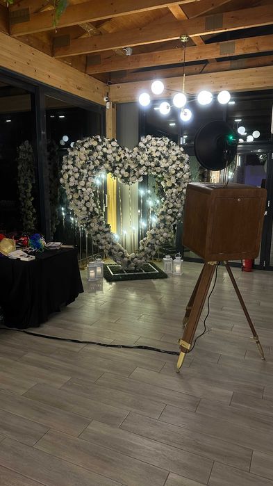 Cabina foto fum greu artificii reci candy bar/cheese bar tort shoturi