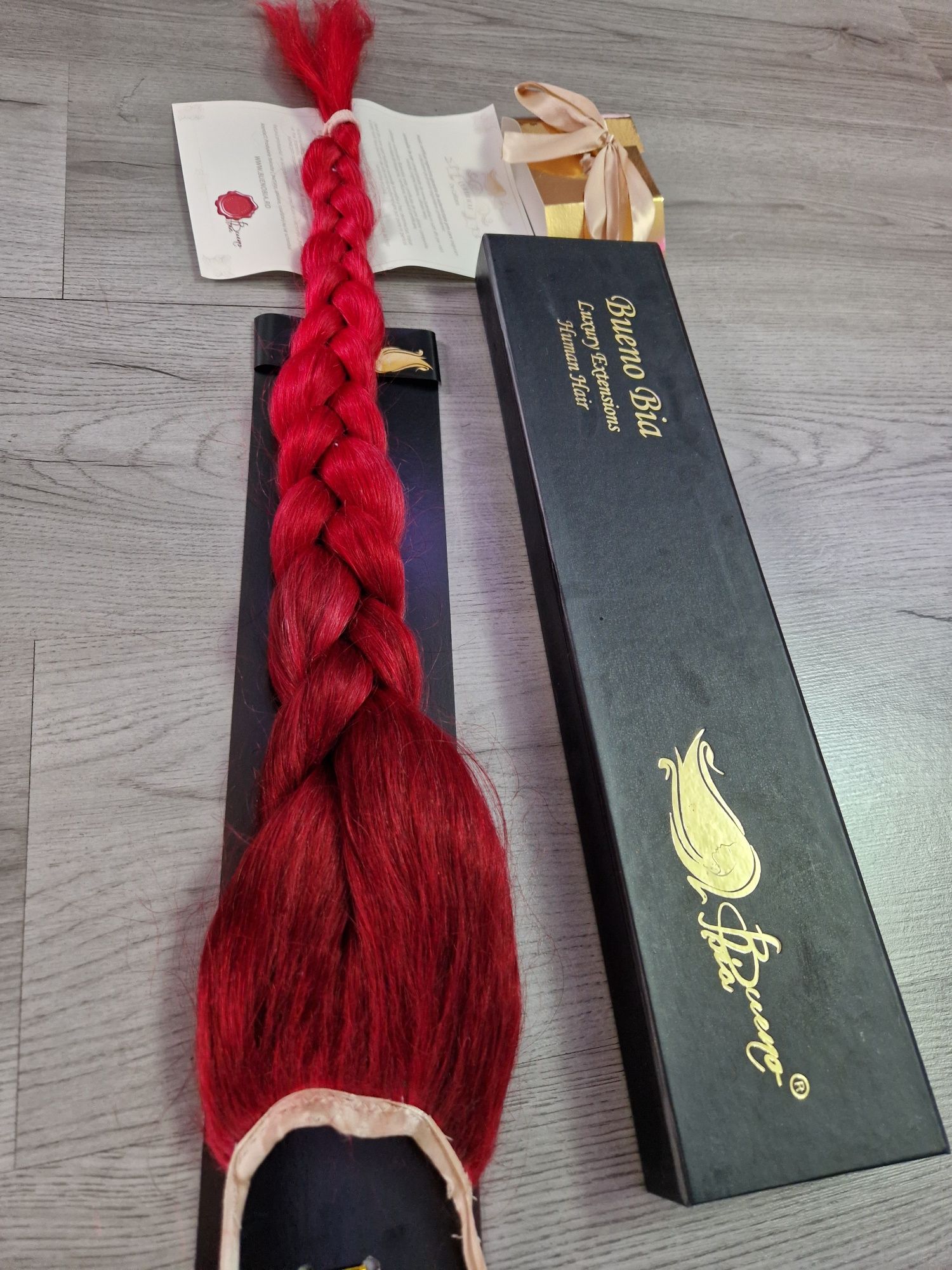 Coadă păr natural BuenoBia VIP 75cm! Extensie păr