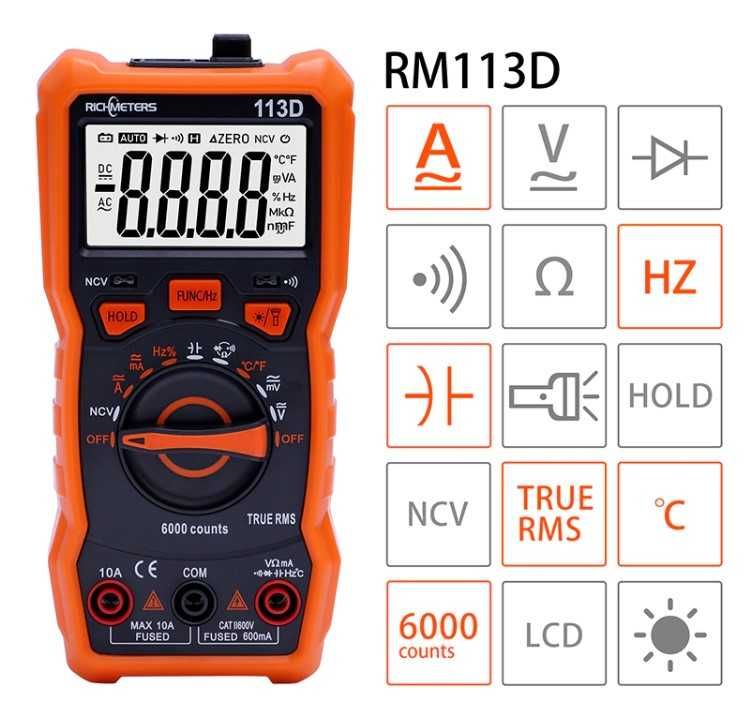 Мультиметр RICHMETERS RM113D