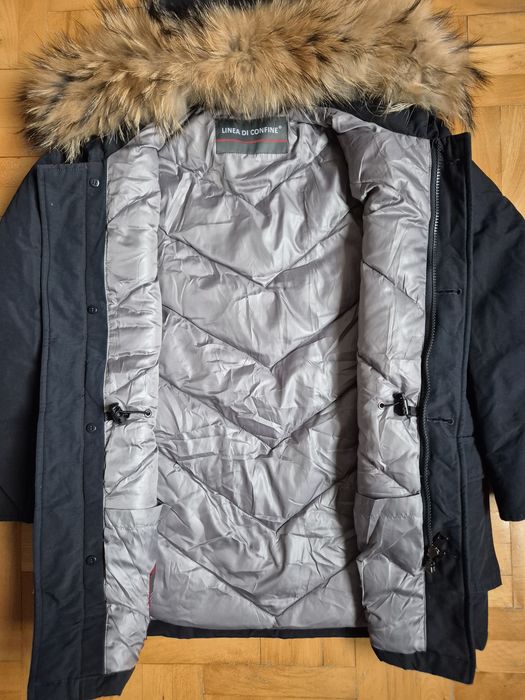 Geacă exclusivă Linea di Confine, puf Eiderdown, Femei, Blană nat. - L