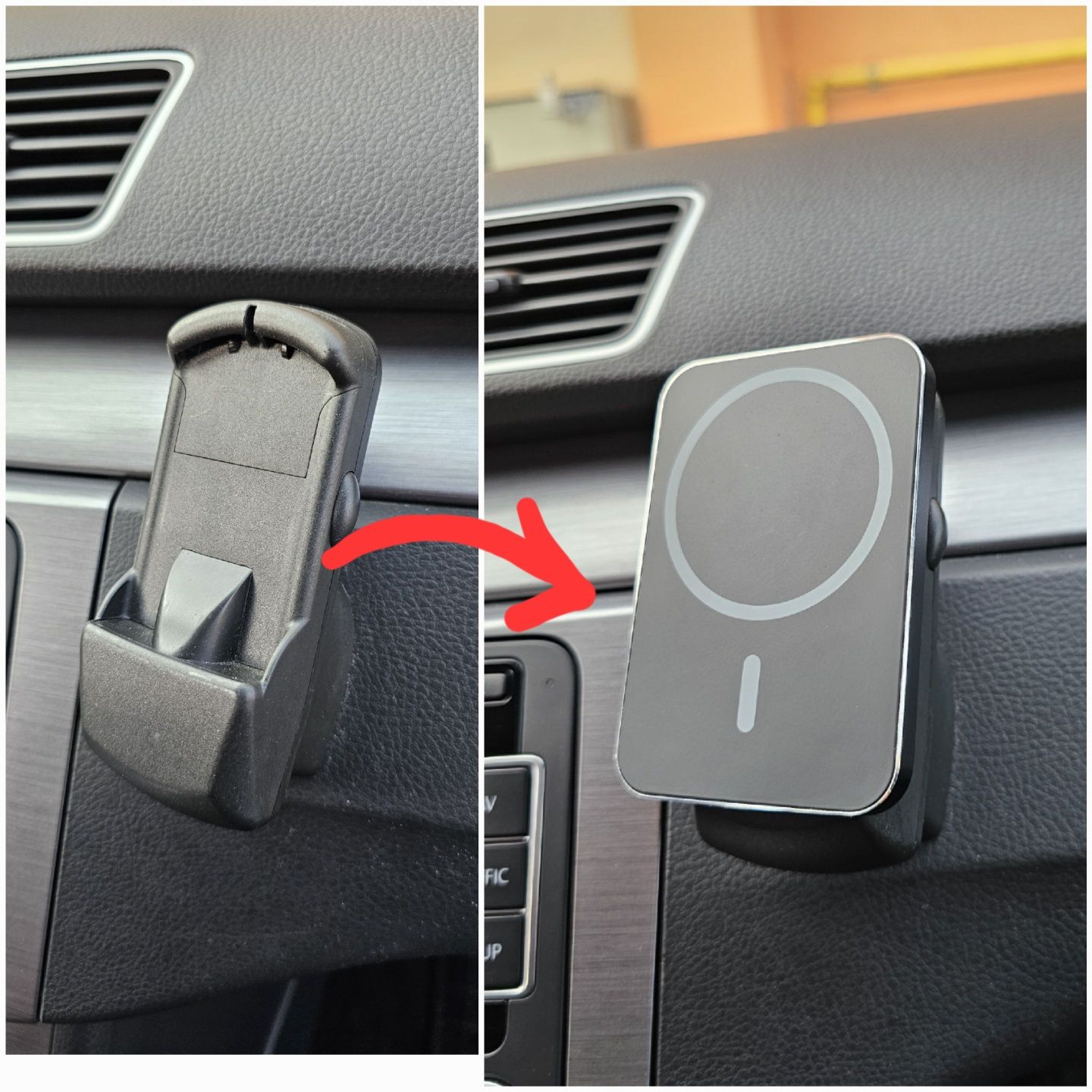 Suport magnetic MagSafe pentru Volkswagen VW golf passat caddy sharan