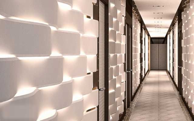 Декоративни 3D панели - 3д Led гипсови пана, стенни облицовки 0085