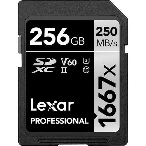 Карта памяти Lexar 256GB Professional 1667x UHSII SDXC
