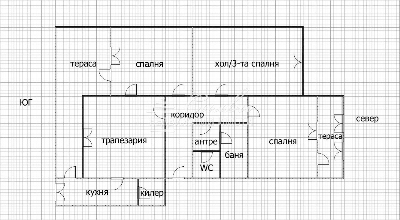 Четиристаен ТУХЛЕН апартамент в района на Куршун чешма