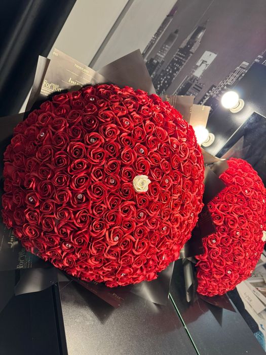 Buchete trandafiri sapun buchet cadou femei flori personalizate