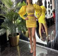 Rochie costum cristale