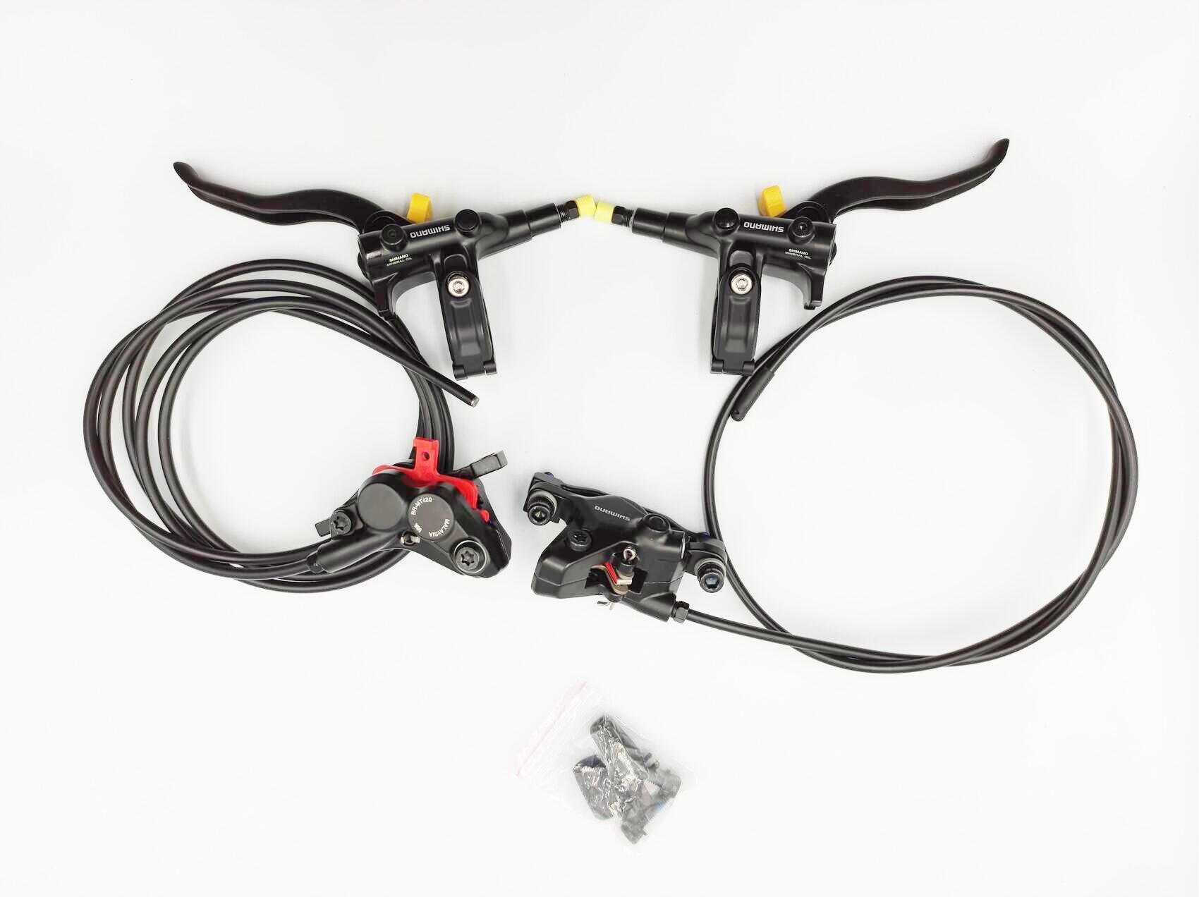 Set frane disc Shimano Deore M4100 J-Kit pistoane 2 fata/4 spate, noi