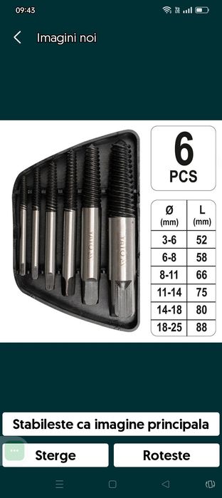 Extractoare Scos șuruburi.