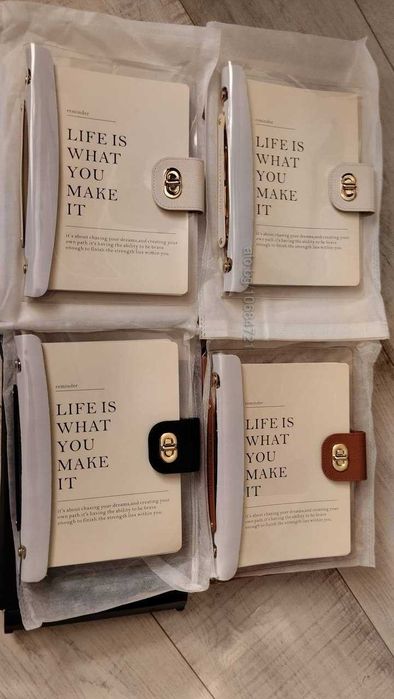 Луксозен тефтер в 3 цвята за подарък