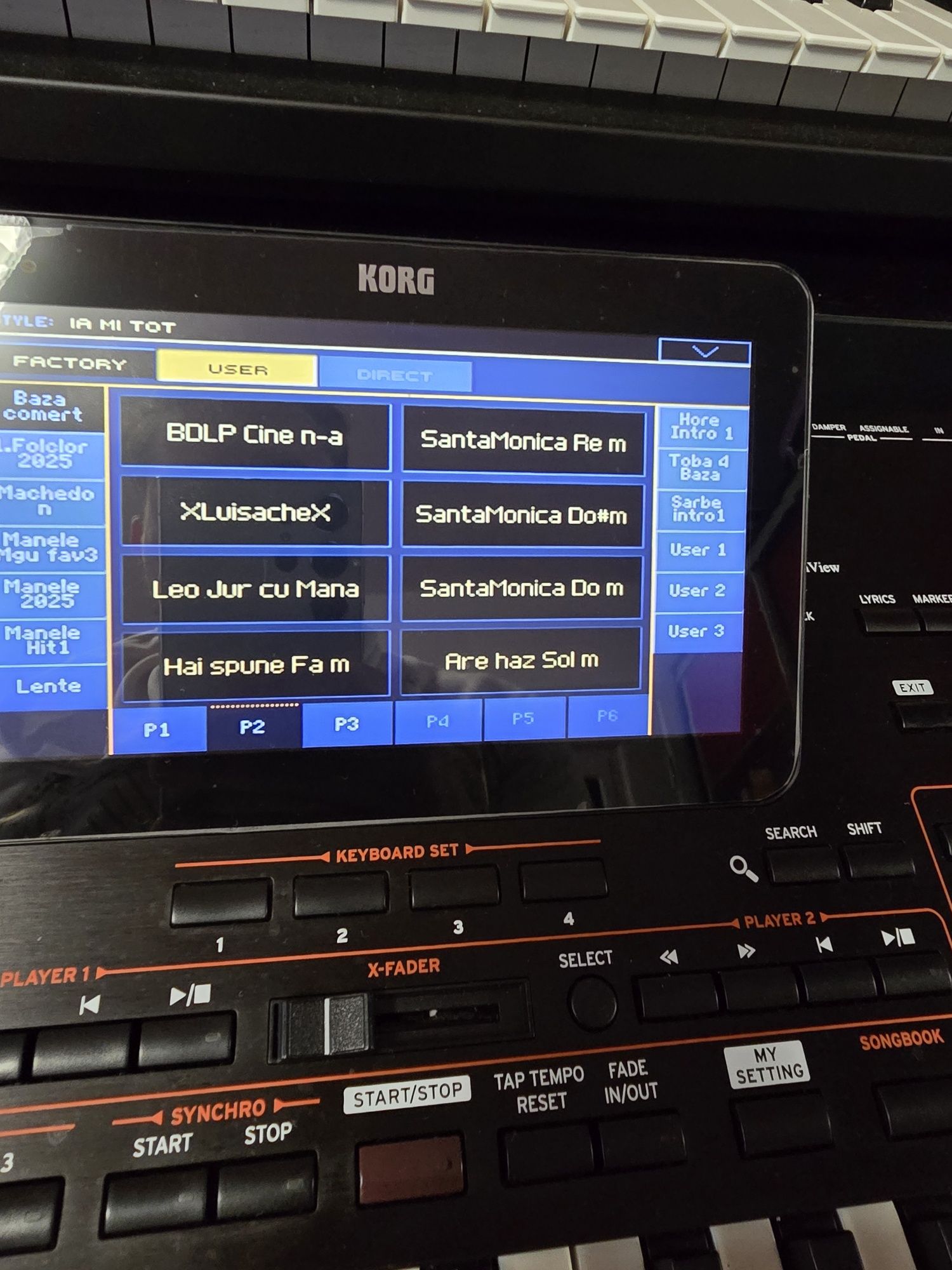 Set korg pa4x pa3x 2025 Automat introduceri noi Returnele vocii !