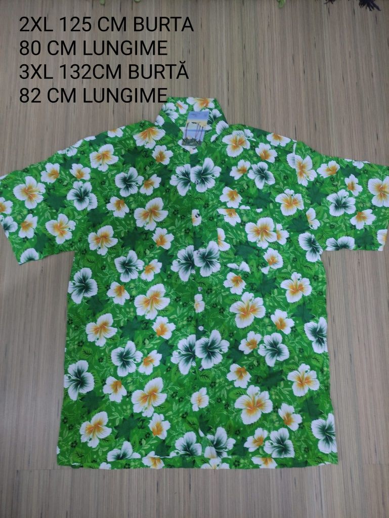 Camasi Hawaii inflorate M -3XL de vâscoza