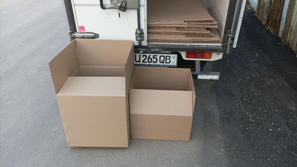 коробка для переезда и пузырчатая пленка - moving box and bubble wrap
