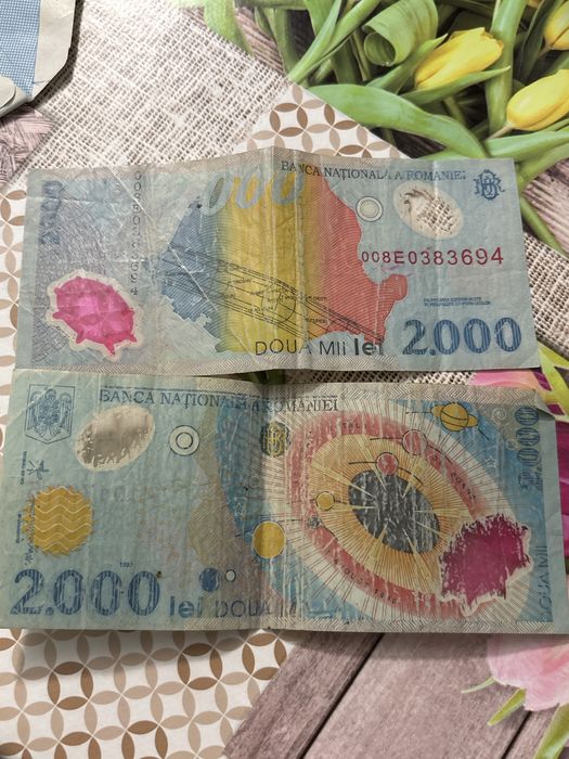 Vand bancnota de 2000 lei vechi ECLIPSA