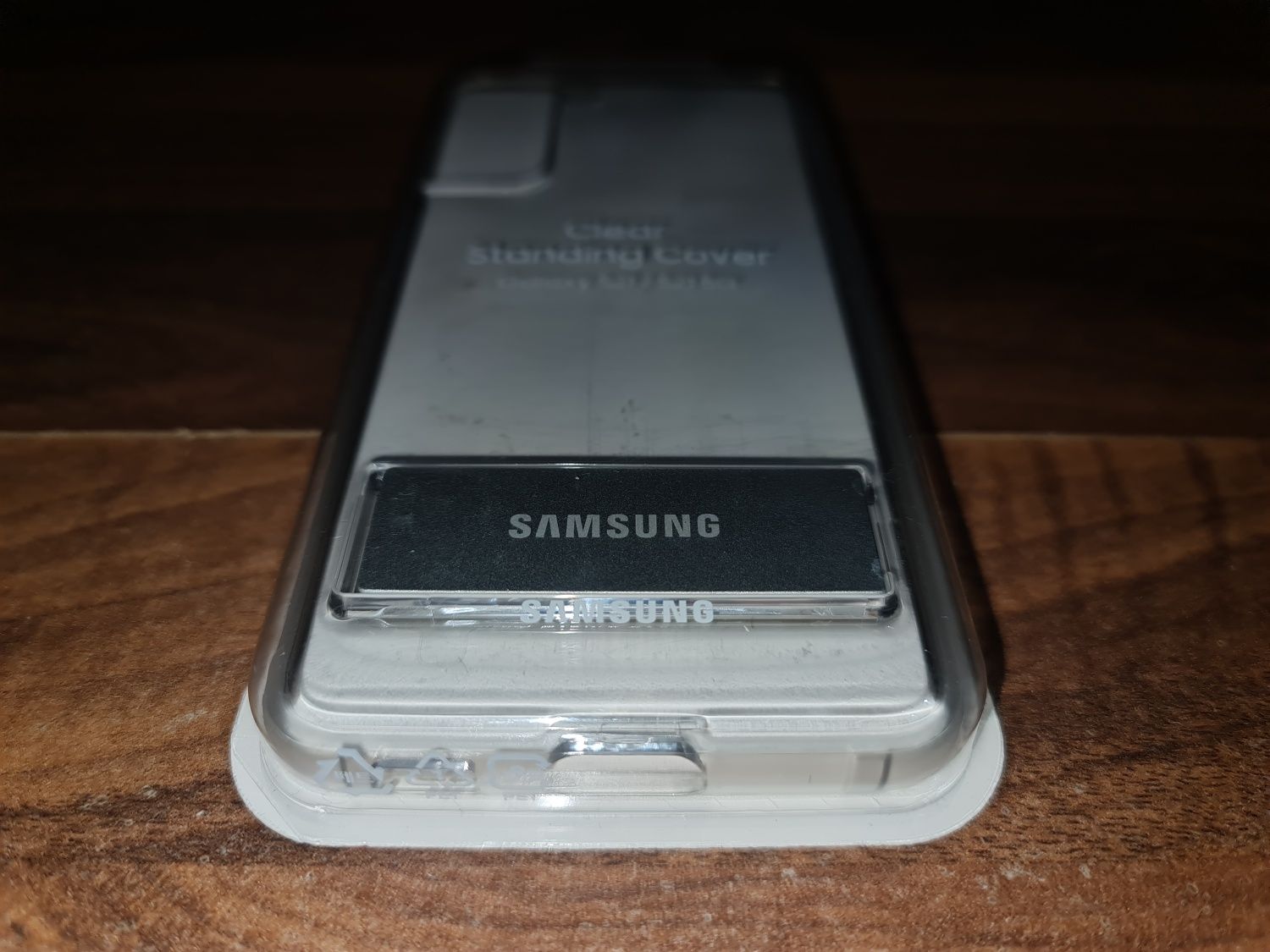 Husa silicon originala Samsung Clear Standing Cover Galaxy S21 5G G991