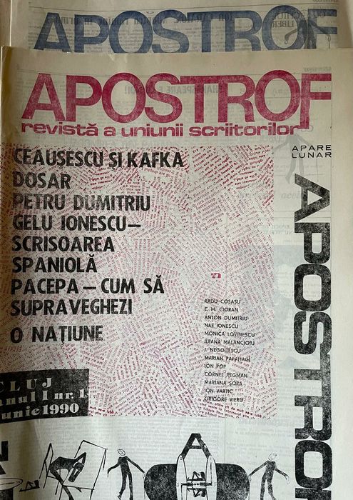 Vand arhiva completa a revistei apostrof