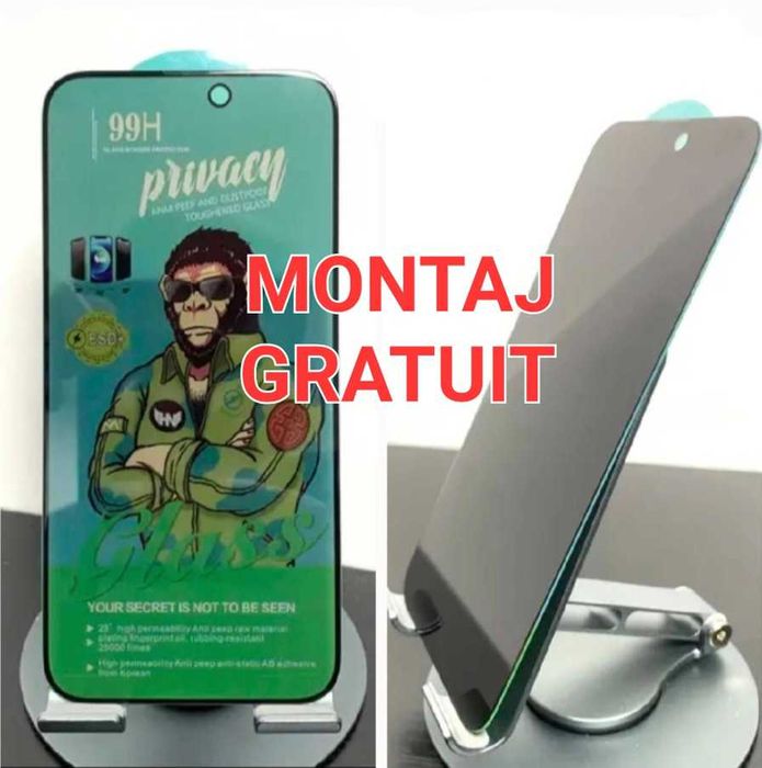 Folie Privacy Full iPhone X XS XR XS MAX 11 12 13 14 15 Pro Max Plus