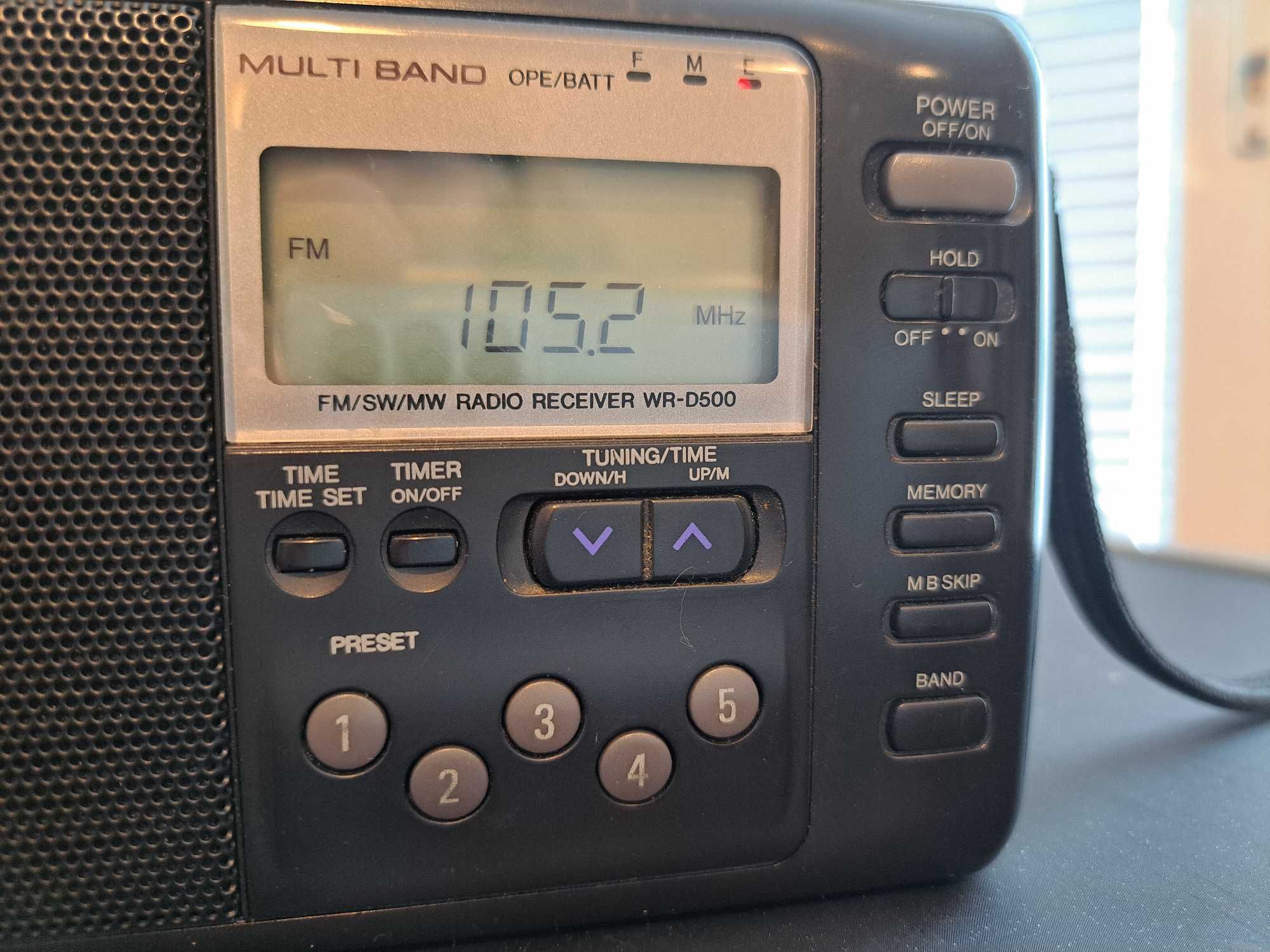 Дигитално японско радио AIWA с кожен калъф