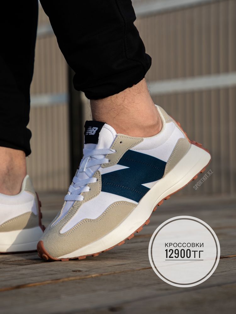 Крос New Balance 327 беж син 2108-13